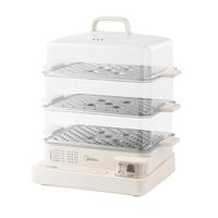 88VIP：美的 电蒸锅多功能家用三层不锈钢蒸汽一体锅大容量电蒸箱22L