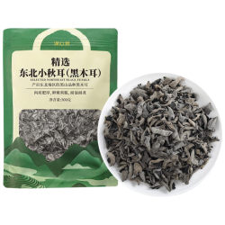 湖心泉 东北黑木耳秋耳 300g 菌菇干货