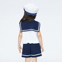 安奈儿童装女童针织套装2024夏 杂色07 110