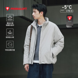 RESTICK 「暖屿」133G黑标P棉棉服外套冬季PrimaLoft极简立领夹克 黑色