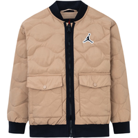 NIKE AIR JORDAN 耐克童装男童轻羽绒服儿童保暖外套 亚麻色 130/64(7)
