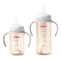 贝亲自然离乳PPSU重力球吸管杯双把手防胀气防呛奶瓶店 240ml奶瓶（适用6-12个月）