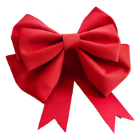 多美忆圣诞装饰品圣诞树装饰商场氛围场景布置蝴蝶结30cm酒红色2个
