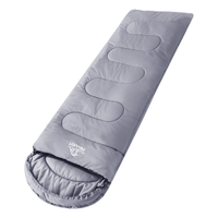 伯希和露营棉睡袋成人秋冬户外单人加厚保暖隔脏信封16103003灰色1.3kg 海鸥灰 1.3Kg