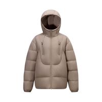 美特斯邦威 羽绒服男士25冬季户外潮流面包连帽外套高级感夹克