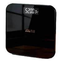香山 高精准体重秤电子秤LCD大显屏 黑色充电款