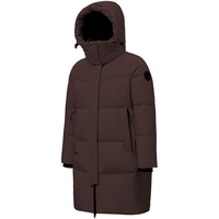 波司登（BOSIDENG）时尚运动羽绒服女冬季中长款可脱卸帽保暖防风外套B00143064E 亮红1299 155/80A