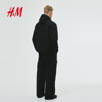 H&M HM男装女装夹克2025秋冬户外登山防风连帽软壳外套1293996