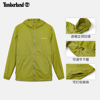 Timberland 官方男装连帽外套户外防风防泼水轻量夹克|A5M7A A5M7AEFO/鳄梨绿 M