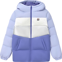 探路者（TOREAD） 儿童羽绒服男女中大童装冬季保暖加长款防风外套 远山紫 120
