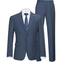 HLA/海澜之家轻商务时尚面试正装24秋季商务平驳领西服套装男