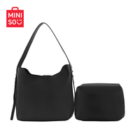 名创优品 单肩包高级感复古轻奢大容量通勤时尚单肩斜挎包