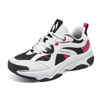 斯凯奇漫月鞋|女鞋春季厚底老爹鞋复古跑鞋 白色/黑色/WBK 38