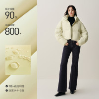 保暖服饰、淘金币可用：太平鸟 巧克力多格puff羽绒服女25年冬装新款加厚中长款外套