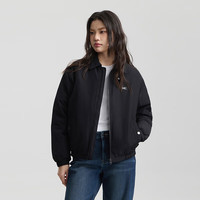 Lee 舒适版翻领小Logo织标男女同款飞行夹克羽绒服休闲