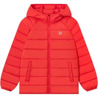 361°儿童童装中大童男女童儿童防风保暖轻薄羽绒服 红150