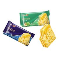 康师傅3+2海盐芝士苏打夹心饼干零食休闲小吃脆饼独立包装16包