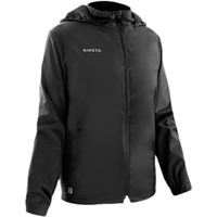 迪卡侬(DECATHLON)儿童运动外套防风防水连帽透湿男童秋冬夹克风衣 黑色 141-150cm10-11岁