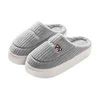 棉拖鞋男秋冬季室内家居家2024防滑厚底踩屎感毛绒保暖女