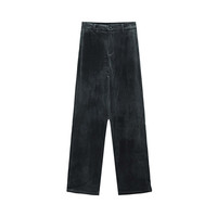 S.DEER 女士复古插袋直筒灯芯绒长裤 S224Z0813