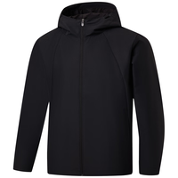 匹克运动外套男防泼水户外冲锋风衣加绒保暖梭织防风摇粒绒夹克 黑色-【升级版不加绒款】 L 黑色-不加绒