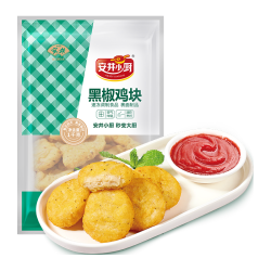安井 黑椒鸡块 1kg 麦乐鸡炸鸡 空气炸锅油炸小吃零食 1kg  黑椒鸡块
