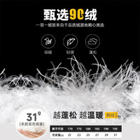 雅鹿鹅绒裤男秋冬季保暖加厚男士羽绒裤休闲百搭防寒加绒裤子 3310黑色 束脚 2XL