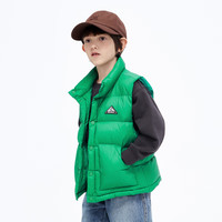 little MO&Co.火山岩蓄热 童装冬装男童女童羽绒服背心马甲外套儿童 莱姆绿色 155 155/72