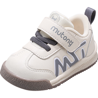 牧童学步鞋童鞋男童机能软底面包鞋女宝宝 薄暮灰 18 