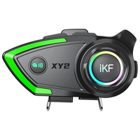  iKF 通话降噪 摩托车头盔蓝牙耳机  黑色 Type-C