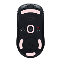 必优美BUBM gpw罗技鼠标脚垫贴狗屁王贴纸防滑GPW电竞游戏鼠标贴PORON棉弧形脚垫贴精准定位 GPW一代原生脚贴 粉色