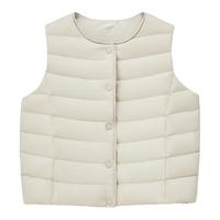 88VIP：雪中飞 秋季基础舒适轻薄男女童装短款保暖内搭羽绒小马甲外套