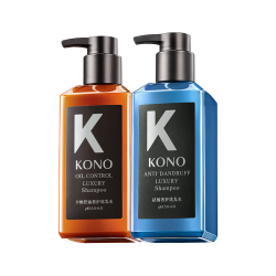 KONO 卡厘沙龙奢护黑白松露控油去屑洗发水500ml*2留香蓬松止痒洗发露