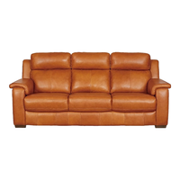 NITORI宜得利家居 家具 非电动皮沙发客厅高靠背三人位 波士顿-F 海蓝色NV70天,假日85天