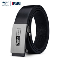 七匹狼 男士皮带真皮2025新款高档头层牛皮无牙自动扣腰带休闲裤带