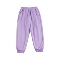361°儿童童装男女童通码（3-12岁）针织加厚长裤 紫150