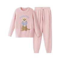 蕉内绒绒520Home男女士家居套装半边绒睡衣保暖加绒秋冬款家居服