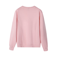 CAMEL骆驼圆领长袖套头卫衣男2024秋冬时尚宽松薄款休闲运动上衣女 J23CZ05064，柔雾粉，女 S