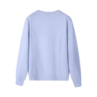 CAMEL骆驼圆领长袖套头卫衣男2024秋冬时尚宽松薄款休闲运动上衣女 J23CZ05064，晨曦紫，女 S 5064，紫色，女