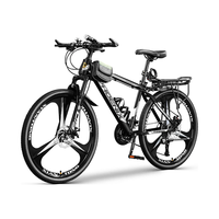 凤凰(Phoenix)山地自行车成人男女内走线越野竞赛青少年运动铝合金自行车 战神 加厚钢架 三刀轮黑银 27.5寸【适合170-195cm】 27速