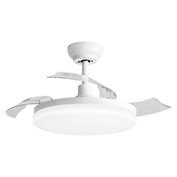 雷士 NVC   Lighting照明 雷士 NVC   Lighting吊扇灯北欧现代简约风扇灯复古餐厅风扇灯 超薄清风24瓦正白6档风速正反转