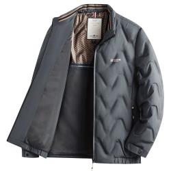 杉杉 羽绒服男秋冬90鸭绒外套男加厚保暖短款羽绒夹克 灰色 175