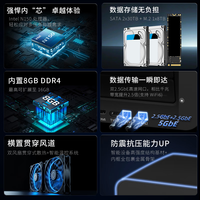 拾光坞 sgwboxG2标准版 双盘家用nas网络存储个人云存储家庭硬盘服务器相册备份 手机电脑扩容 标配无盘 G2黑色-配1块512GB SSD硬盘
