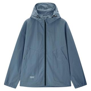GIORDANO/佐丹奴 字母印花破骨大口袋连帽梭织男士夹克