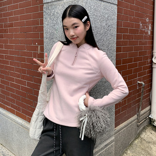 KMV真维斯摇粒绒卫衣内搭女秋冬2025修身打底冲锋衣内胆上衣