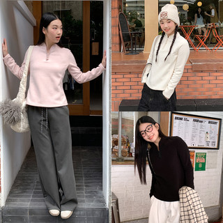 KMV真维斯摇粒绒卫衣内搭女秋冬2025修身打底冲锋衣内胆上衣
