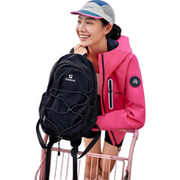 探路者背包户外女徒步旅游轻量化透气耐磨通勤书包15L双肩背包男 山影灰 15L超轻徒步背包-山影灰