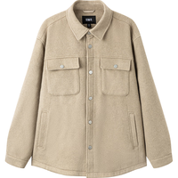 森马(Semir)毛呢男经典格纹时尚上衣通勤休闲101723118101 M 驼色50109