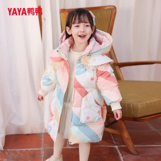  YAYA/鸭鸭羽绒服 加厚 儿童羽绒服  米色 110cm