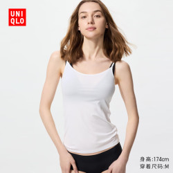 优衣库 女装AIRism吊带衫/空气衣吸汗速干打底衫内衣474002 00 白色 M /160/90